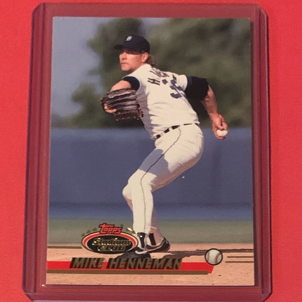 Mike Henneman #480 1993 Topps Stadium Club Baseball Trading Card